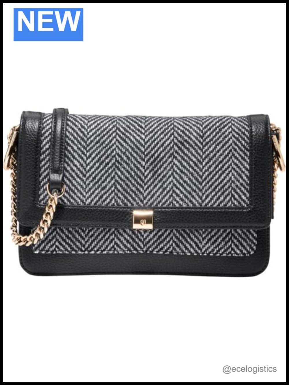 Women's Leather Chain Shoulder Bag Satchel Crossbody Purse Wear Multiple Ways